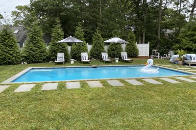 New Osterville home with a private pool and amazing outside oasis. Sleeps 8