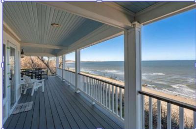 BRAND NEW LISTING---STUNNING PANORAMIC OCEAN VIEWS 4BD Home A/C, Deck, 4 houses down from the beach